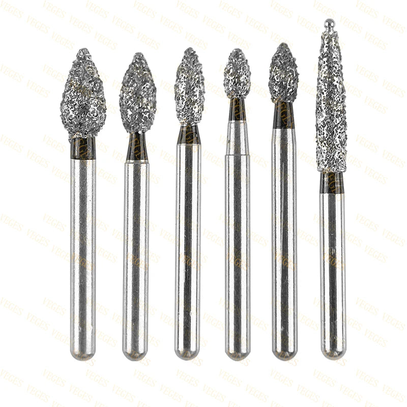 FO Type 10Pcs Dental Diamond Bur Stainless Steel Bur FG 1.6mm for High Speed Handpiece Polishing Teeth