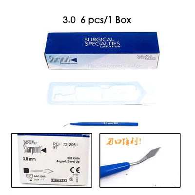 Ophthalmic Scalpel Imported From America Sharpoint Scalpel 6 Sets Sharpoint Tunnel Knife Gem Knife 15 Degrees