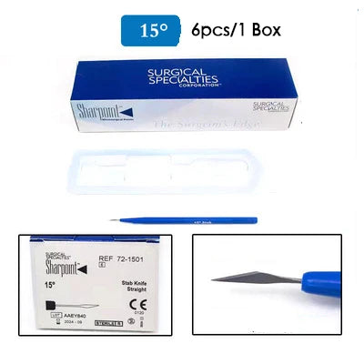 Ophthalmic Scalpel Imported From America Sharpoint Scalpel 6 Sets Sharpoint Tunnel Knife Gem Knife 15 Degrees