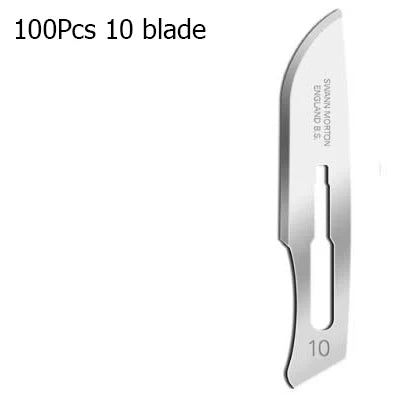 Swann Morton 15C 11 15 11P 10 20 10A 12 21 22 23 18 Carbon Steel Scalpel Surgical Blade 100Pcs For DIY Repair