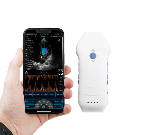 FirstMed C10HL New Dual-probes Multipurpose Ultrasound Phased + Linear Probe